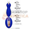 Doble vibrador con control remoto y carga USB